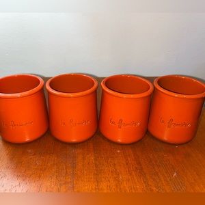 La Fermiere Pots in Fall Orange (set of four)